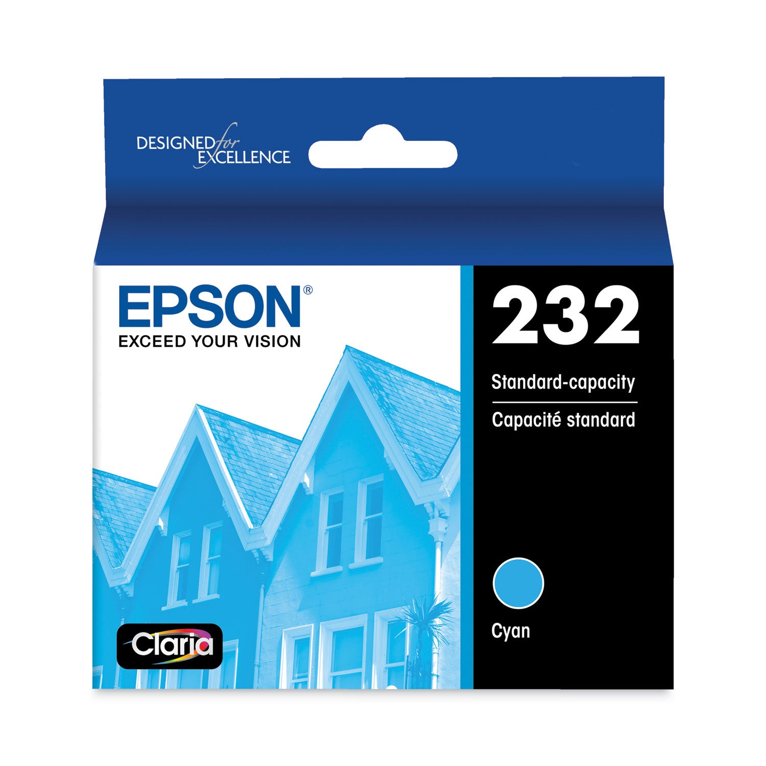 Epson T232220S (T232) Claria Ink, 165 Page-Yield, Cyan