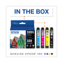 Epson T232XLBCS (T232XL/T232) Claria Ink, 450/165 Page-Yield, Black/Cyan/Magenta/Yellow