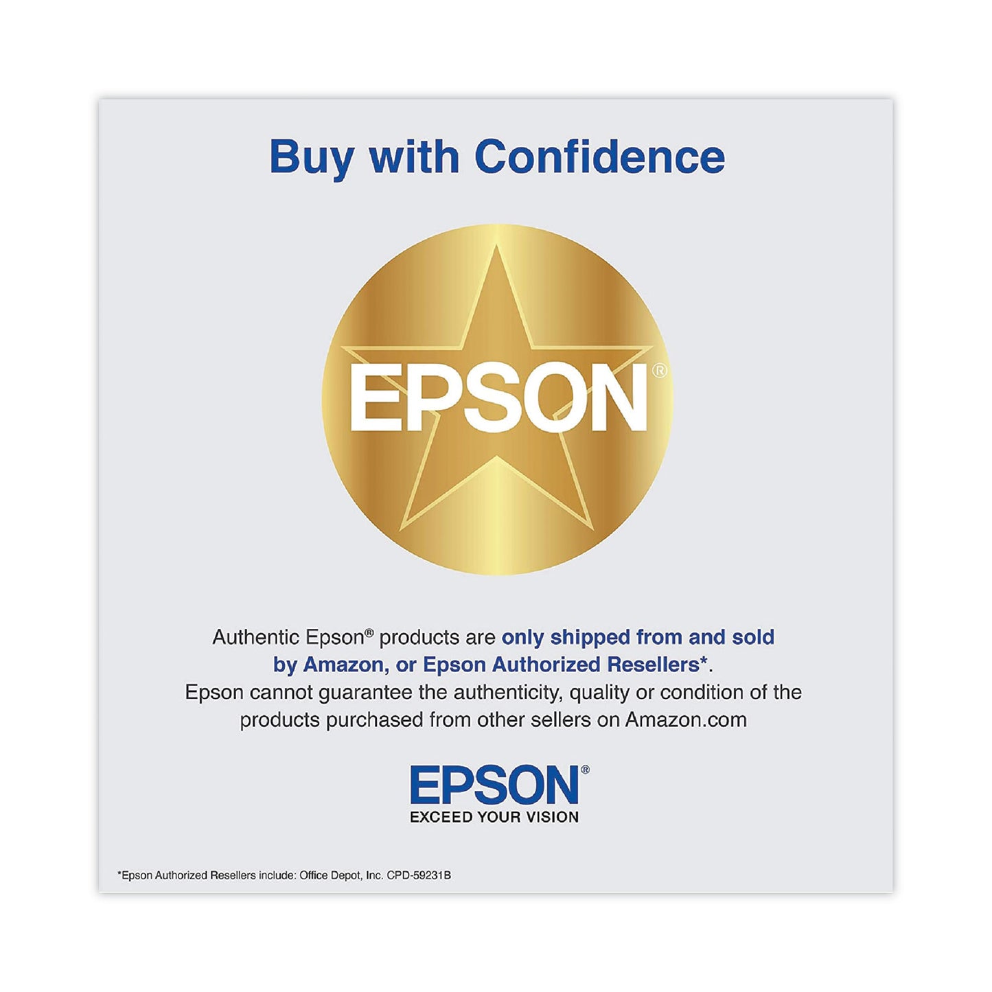 Epson T232XLBCS (T232XL/T232) Claria Ink, 450/165 Page-Yield, Black/Cyan/Magenta/Yellow