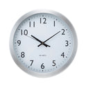 Universal Brushed Aluminum Wall Clock, 12" Overall Diameter, Silver Case, 1 AA (sold separately) (10425)