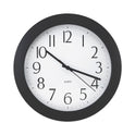 Universal Whisper Quiet Clock, 12" Overall Diameter, Black Case, 1 AA (sold separately) (10451)