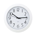 Universal Whisper Quiet Clock, 12" Overall Diameter, White Case, 1 AA (sold separately) (10461)