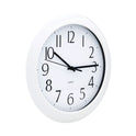 Universal Whisper Quiet Clock, 12" Overall Diameter, White Case, 1 AA (sold separately) (10461)