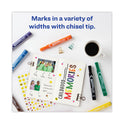 Avery MARKS A LOT Large Desk-Style Permanent Marker, Broad Chisel Tip, Assorted Colors, 12/Set (24800)