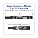 Avery MARKS A LOT Large Desk-Style Permanent Marker, Broad Chisel Tip, Black, Dozen (8888) (08888)