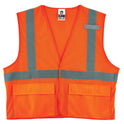 ergodyne GloWear 8220HL Class 2 Standard Mesh Hook and Loop Vest, Polyester, Large/X-Large, Orange (21135)