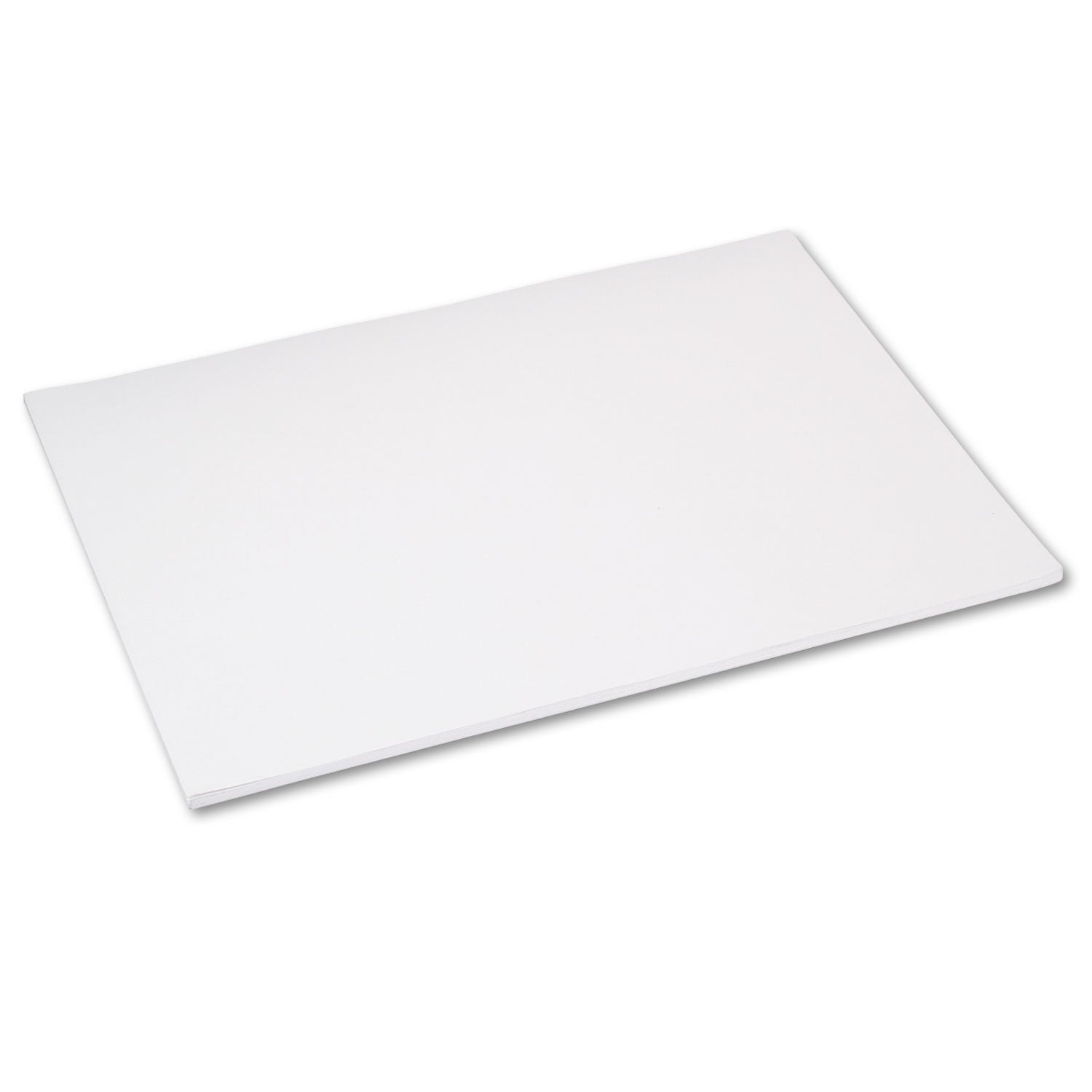 Pacon Tru-Ray Construction Paper, 76 lb Text Weight, 18 x 24, White, 50/Pack (103090)