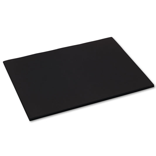 Pacon Tru-Ray Construction Paper, 76 lb Text Weight, 18 x 24, Black, 50/Pack (103093)