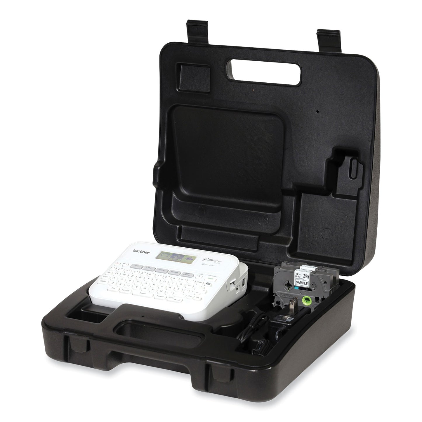 Brother P-Touch PT-D410 Advanced Connected Label Maker with Storage Case, 20 mm/s, 6 x 14.2 x 13.3 (PTD410VP)