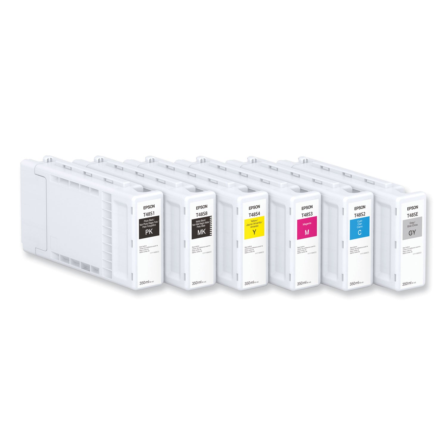 Epson T48SE20 (T48S) UltraChrome PRO6 High-Yield Ink, 350 mL, Gray