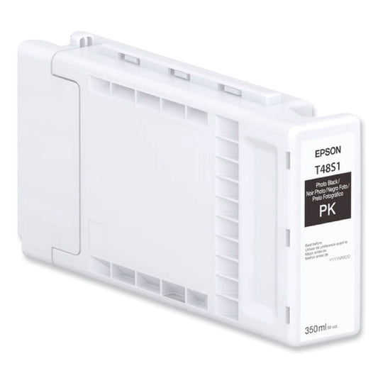 Epson T48S120 (T48S) UltraChrome PRO6 High-Yield Ink, 350 mL, Photo Black