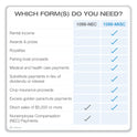 Adams 1099-MISC Five-Part Laser Forms and Envelopes, Fiscal Year: 2023, 5-Part Carbonless, 8 x 5, 2 Forms/Sheet, 10 Forms Total (22907KIT)