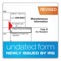 Adams 1099-MISC Five-Part Laser Forms and Envelopes, Fiscal Year: 2023, 5-Part Carbonless, 8 x 5, 2 Forms/Sheet, 10 Forms Total (22907KIT)