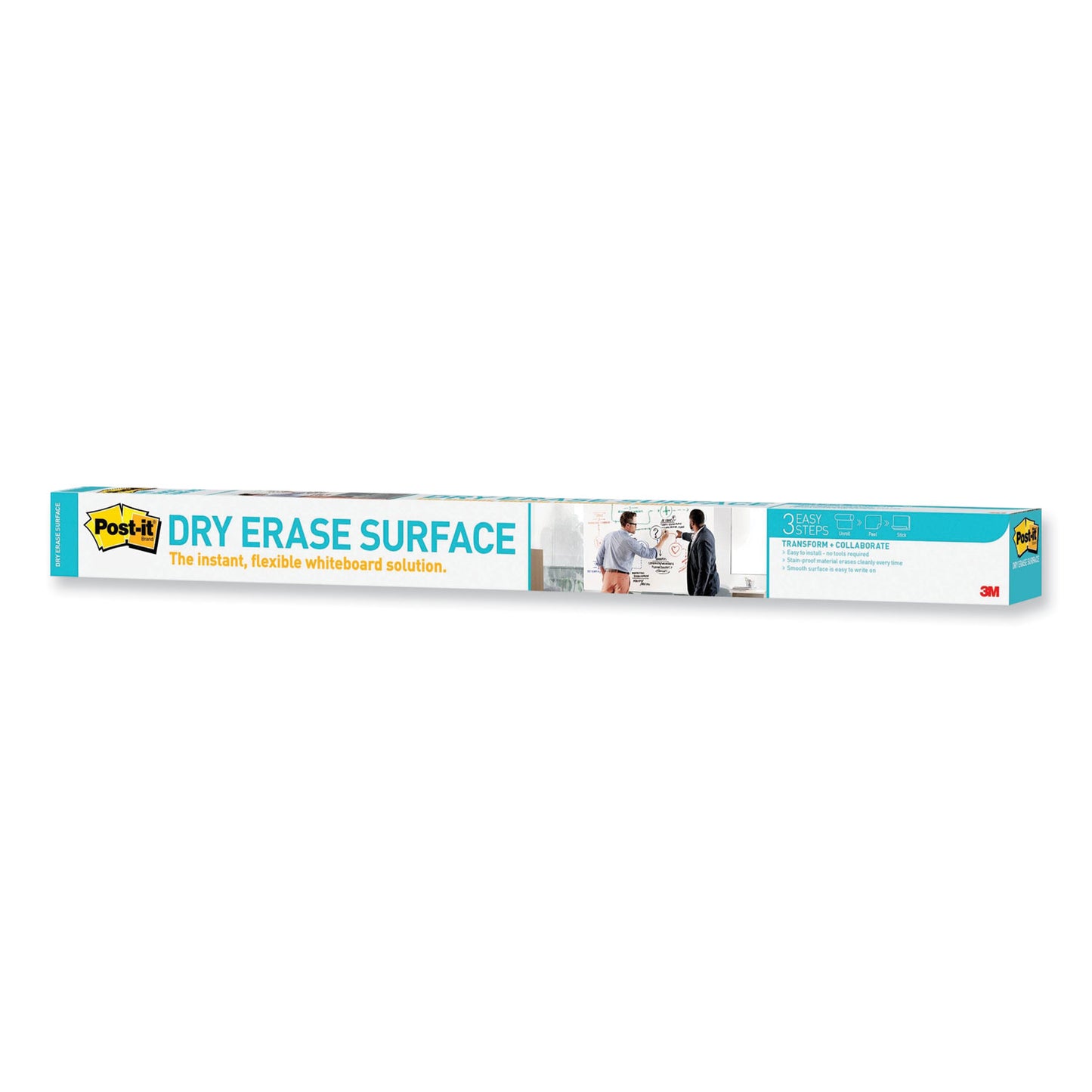 Post-it Dry Erase Surface with Adhesive Backing, 48 x 36, White Surface (DEF4X3)