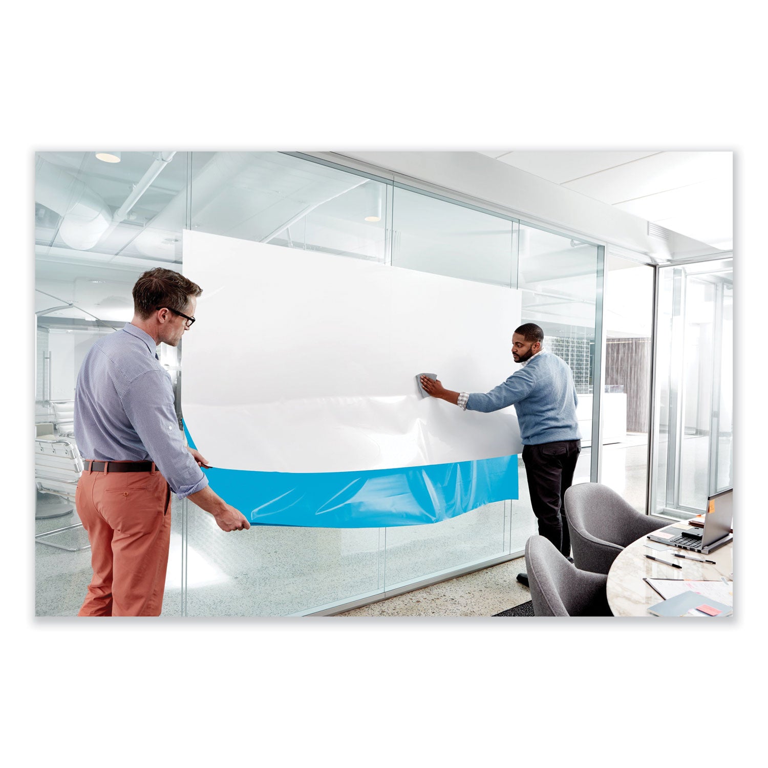 Post-it Dry Erase Surface with Adhesive Backing, 72 x 48, White Surface (DEF6X4)