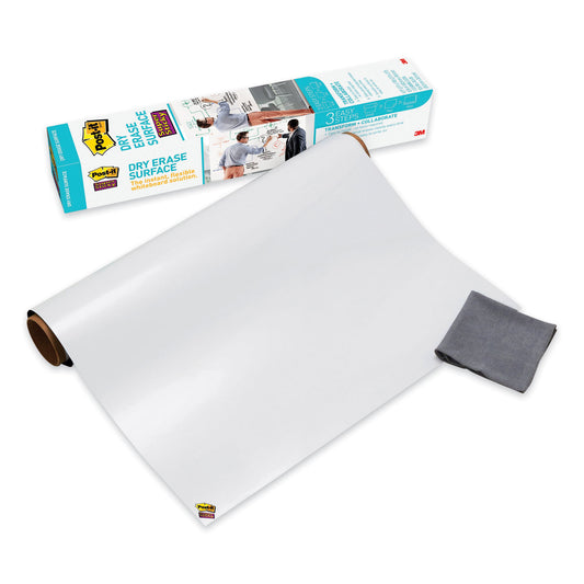 Post-it Dry Erase Surface with Adhesive Backing, 36 x 24, White Surface (DEF3X2)