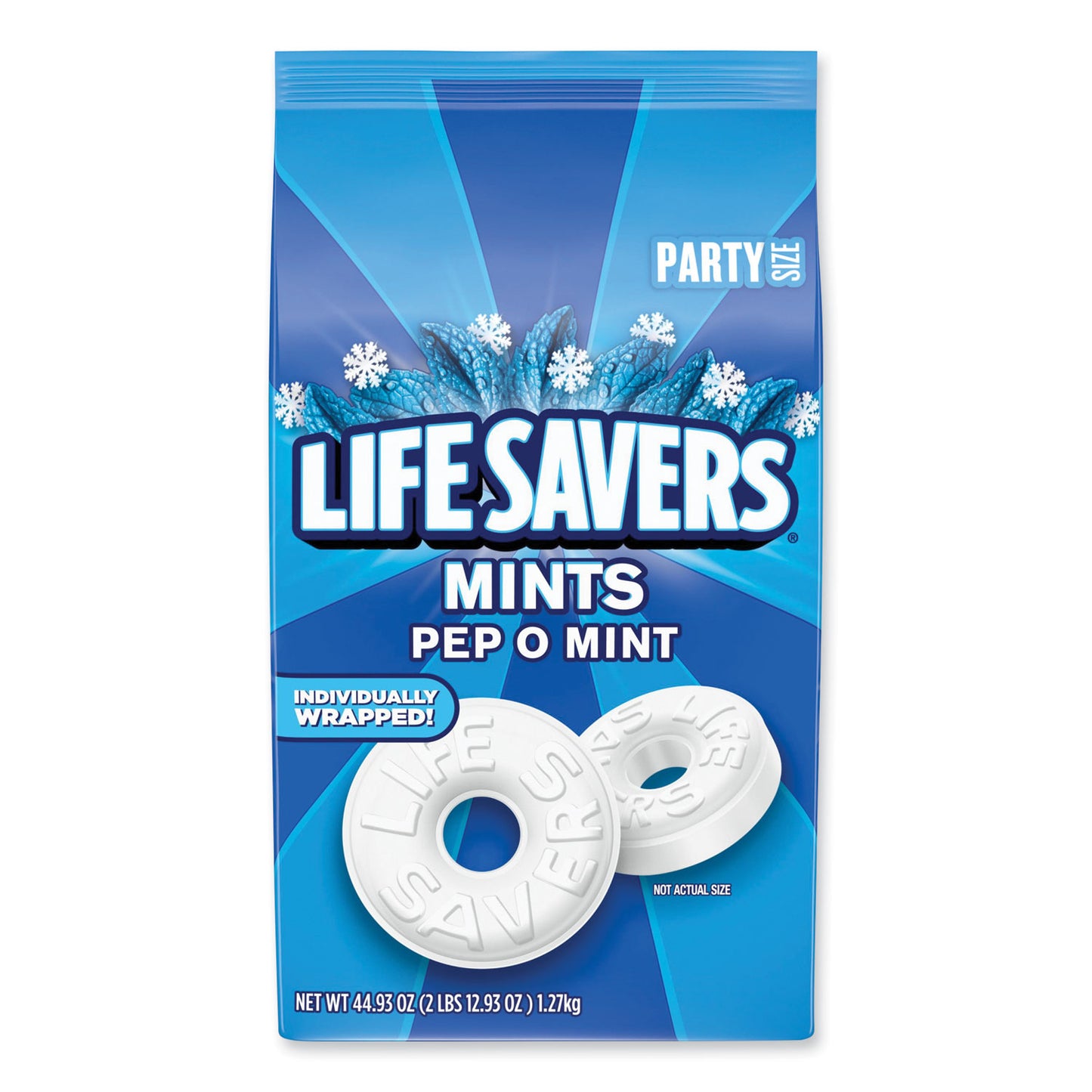 LifeSavers Hard Candy Mints, Pep-O-Mint, 44.93 oz Bag (27625)