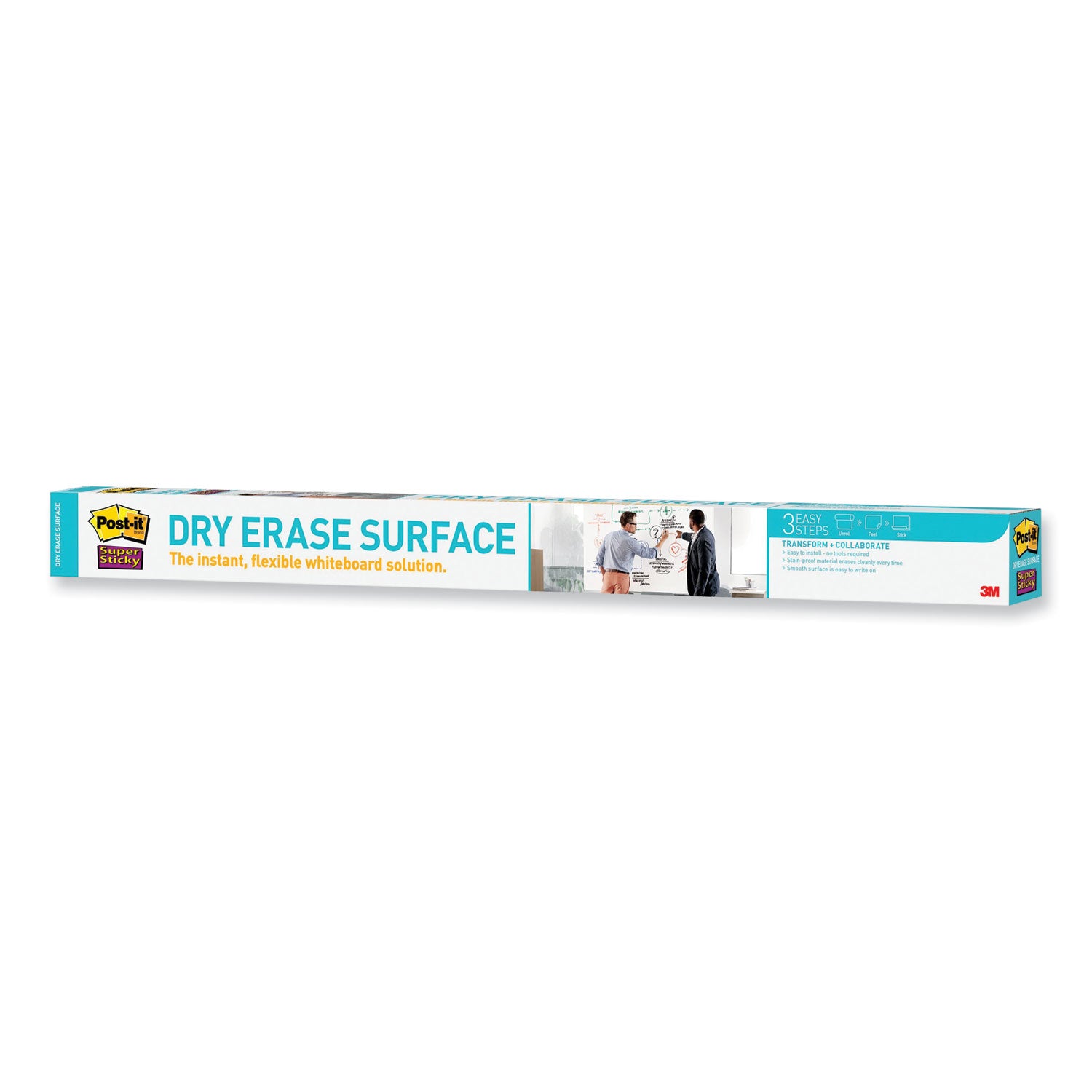 Post-it Dry Erase Surface with Adhesive Backing, 72 x 48, White Surface (DEF6X4)