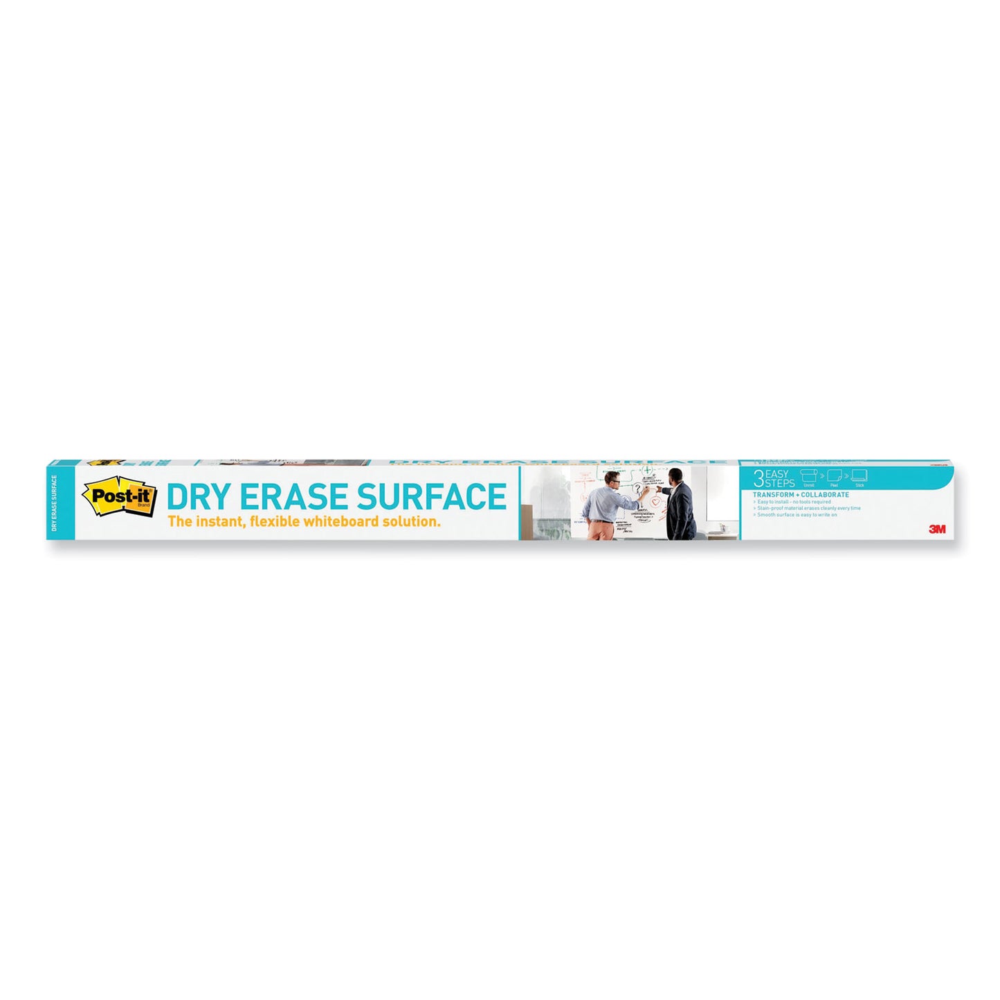 Post-it Dry Erase Surface with Adhesive Backing, 48 x 36, White Surface (DEF4X3)