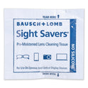  Lomb Sight Savers Premoistened Lens Cleaning Tissues, 8 x 5, 100/Box, 10 Box/Carton (8574GMCT)