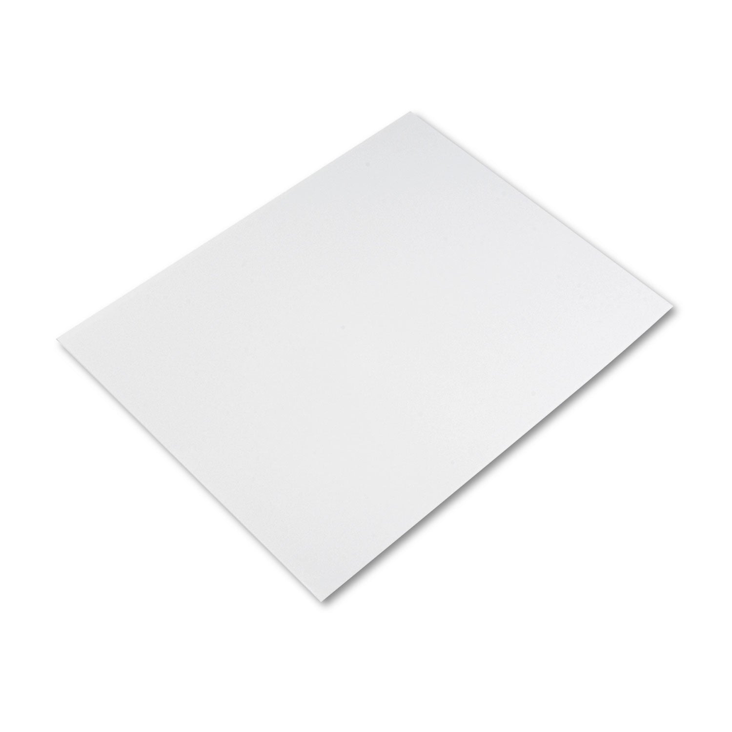 Pacon Four-Ply Railroad Board, 22 x 28, White, 25/Carton (104159)