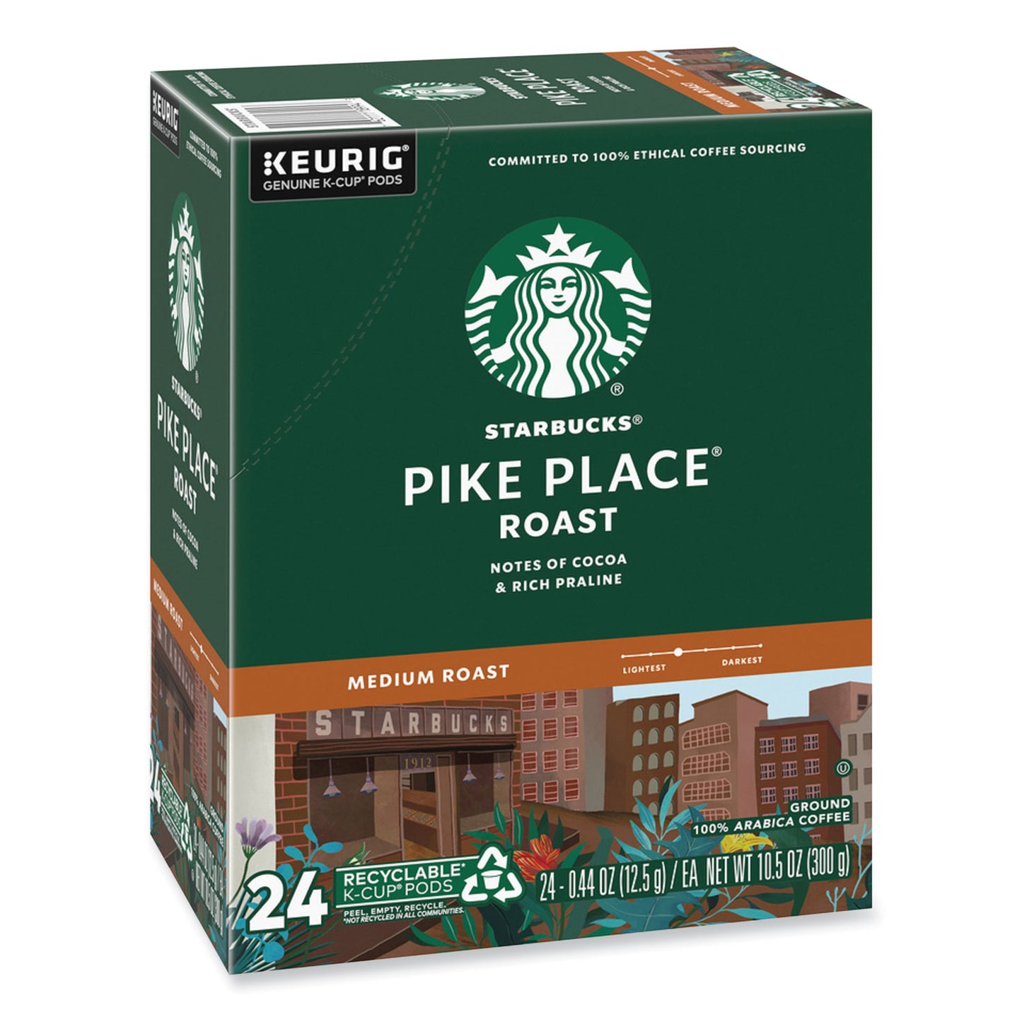 Starbucks Pike Place Coffee K-Cups Pack, 24/Box (011111156)