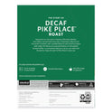 Starbucks Pike Place Decaf Coffee K-Cups, 96/Carton (011111161CT)