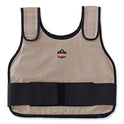 ergodyne Chill-Its 6235 Standard Phase Change Cooling Vest, Cotton, Small/Medium, Khaki (12002)