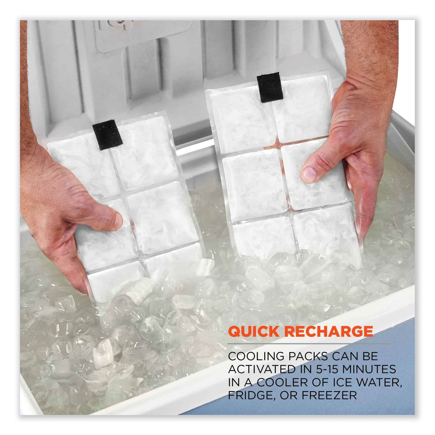 ergodyne Chill-Its 6260 Lightweight Phase Change Cooling Vest with Packs, Cotton/Polyester, Large/X-Large, Black (12135)