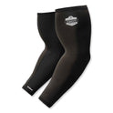 ergodyne Chill-Its 6690 Performance Knit Cooling Arm Sleeve, Polyester/Spandex, X-Large, Black, 2 Sleeves (12385)