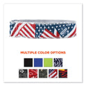 ergodyne Chill-Its 6605 High-Performance Cotton Terry Cloth Sweatband, One Size Fits Most, Stars and Stripes (12421)