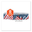 ergodyne Chill-Its 6605 High-Performance Cotton Terry Cloth Sweatband, One Size Fits Most, Stars and Stripes (12421)