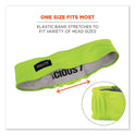 ergodyne Chill-Its 6605 High-Performance Terry Cloth Sweatband, Cotton Terry Cloth, One Size Fits Most, Lime (12431)