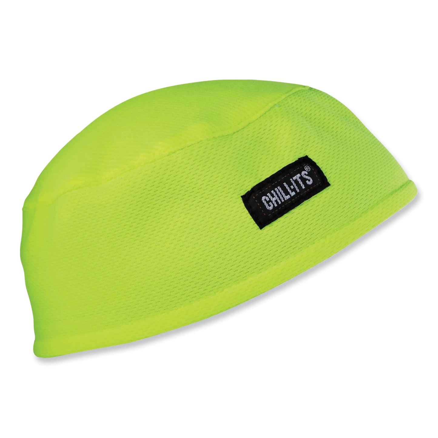 ergodyne Chill-Its 6630 High-Performance Terry Cloth Skull Cap, Polyester, One Size Fits Most, Lime (12505)