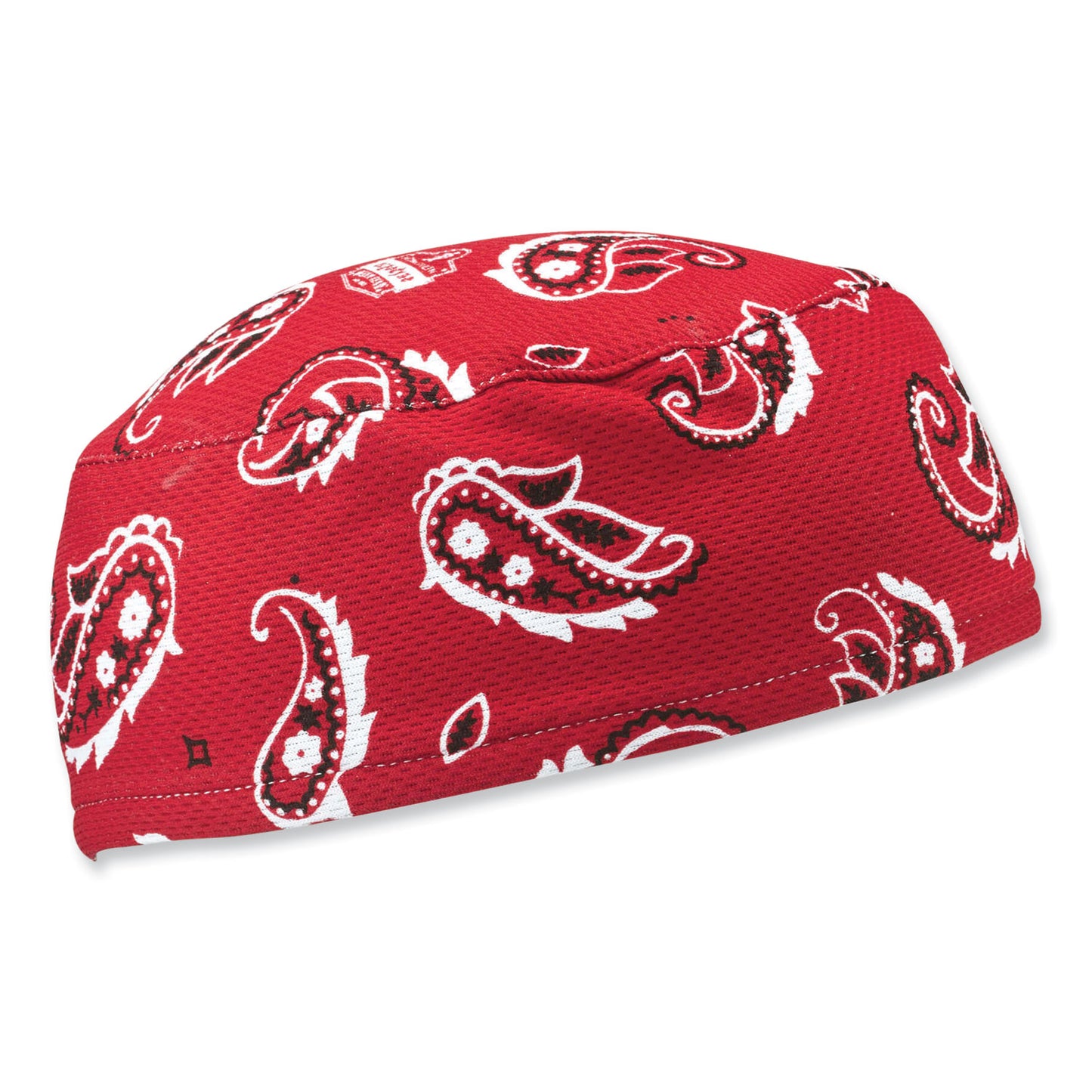 ergodyne Chill-Its 6630 High-Performance Terry Cloth Skull Cap, Polyester, One Size Fits Most, Red Western (12508)