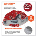 ergodyne Chill-Its 6630 High-Performance Terry Cloth Skull Cap, Polyester, One Size Fits Most, Red Western (12508)