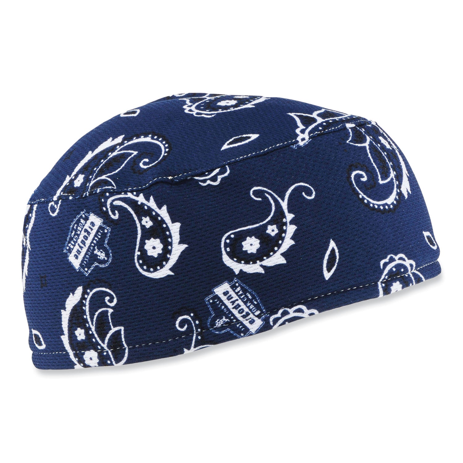 ergodyne Chill-Its 6630 High-Performance Terry Cloth Skull Cap, Polyester, One Size Fit Most, Navy Western (12509)