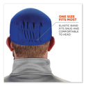 ergodyne Chill-Its 6630 High-Performance Terry Cloth Skull Cap, Polyester, One Size Fits Most, Blue (12510)