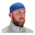 ergodyne Chill-Its 6630 High-Performance Terry Cloth Skull Cap, Polyester, One Size Fits Most, Blue (12510)