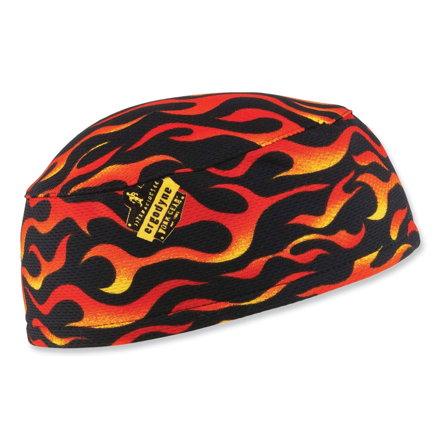 ergodyne Chill-Its 6630 High-Performance Terry Cloth Skull Cap, Polyester, One Size Fits Most, Flames (12514)