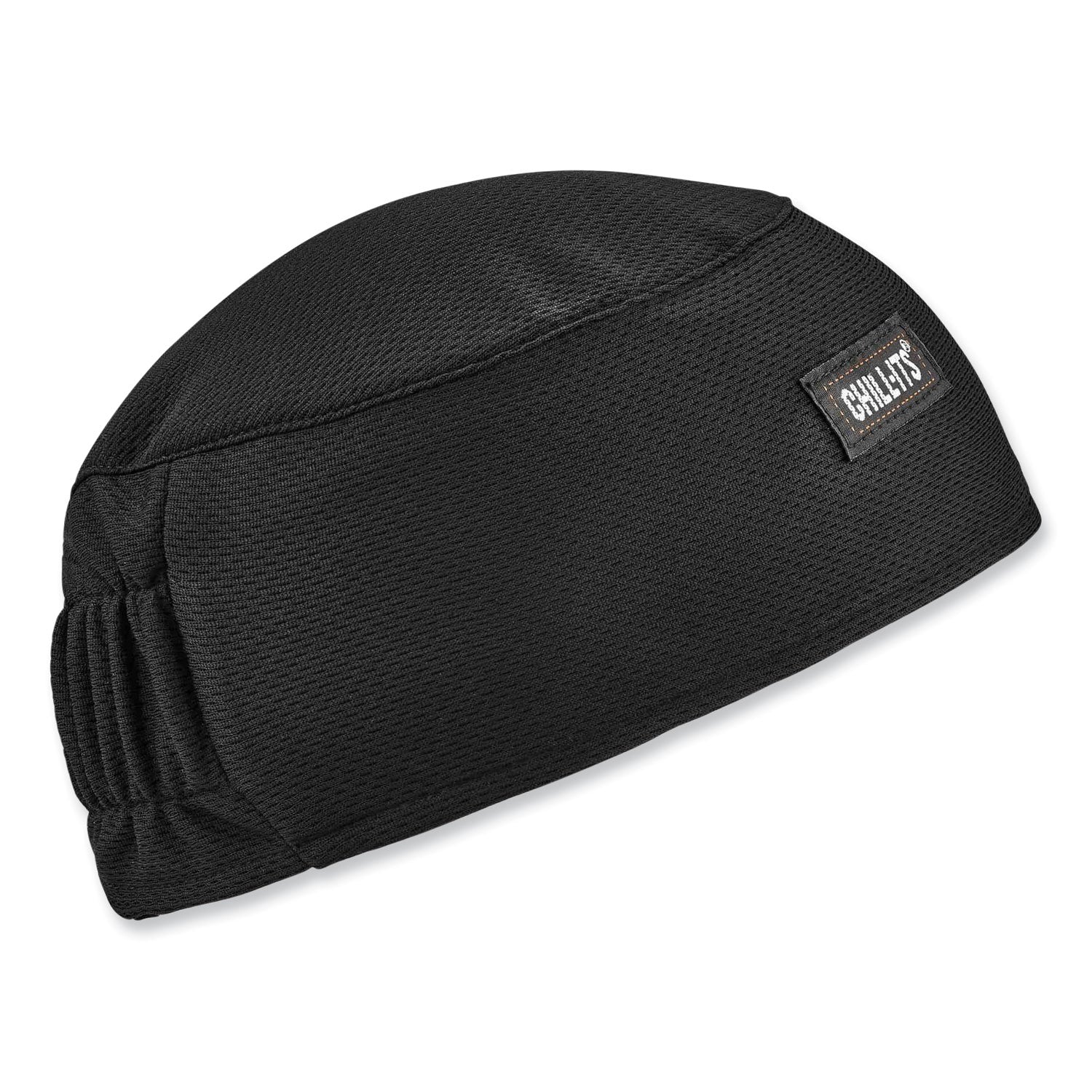 ergodyne Chill-Its 6630 High-Performance Terry Cloth Skull Cap, Polyester, One Size Fits Most, Black (12516)