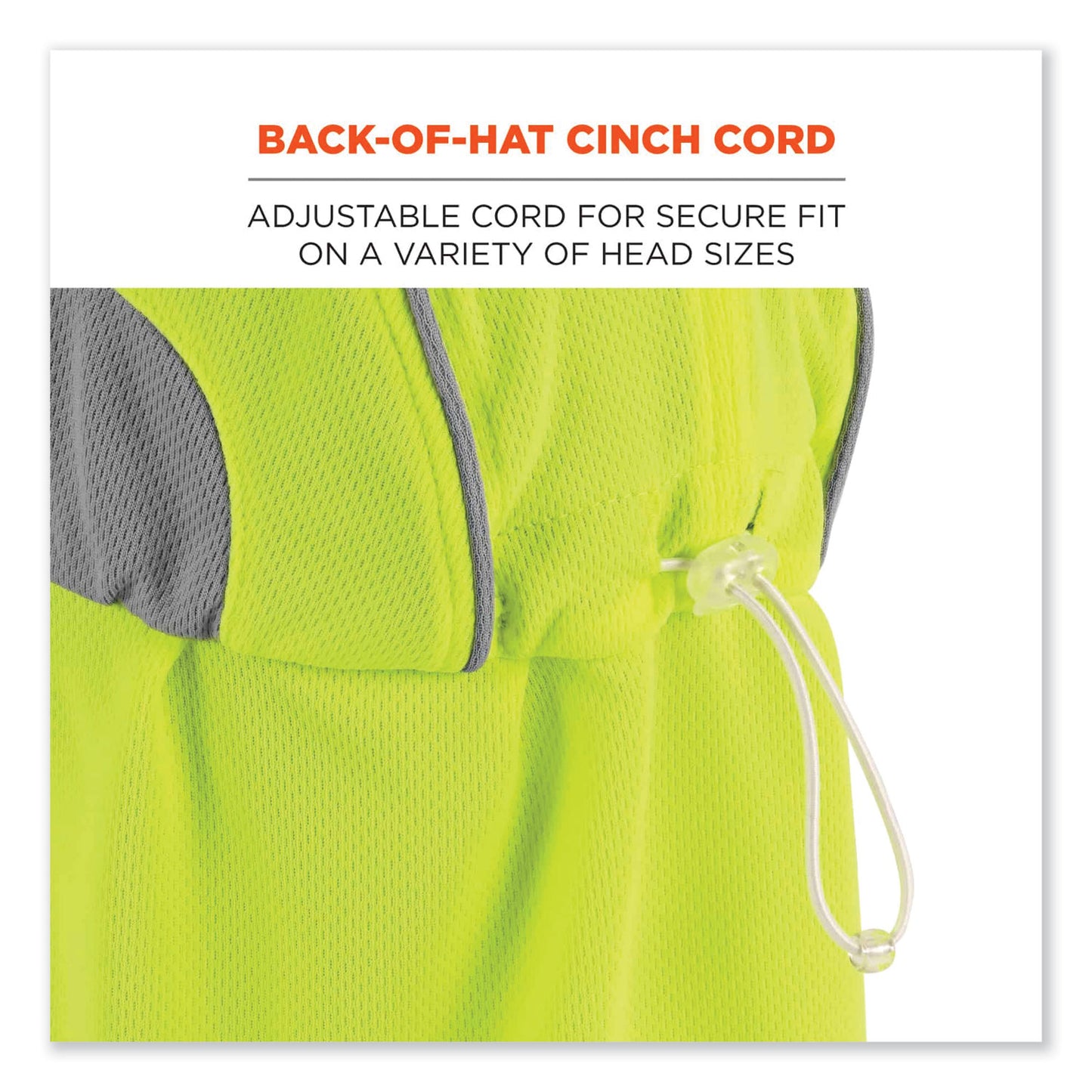 ergodyne Chill-Its 6650 High-Performance Hat Plus Neck Shade, Polyester, One Size Fits Most, Lime (12520)