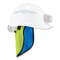 ergodyne Chill-Its 6670CT Cooling Hard Hat Neck Shade - PVA, 14.75 x 10.5, Lime (12523)