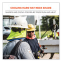 ergodyne Chill-Its 6670CT Cooling Hard Hat Neck Shade - PVA, 14.75 x 10.5, Lime (12523)