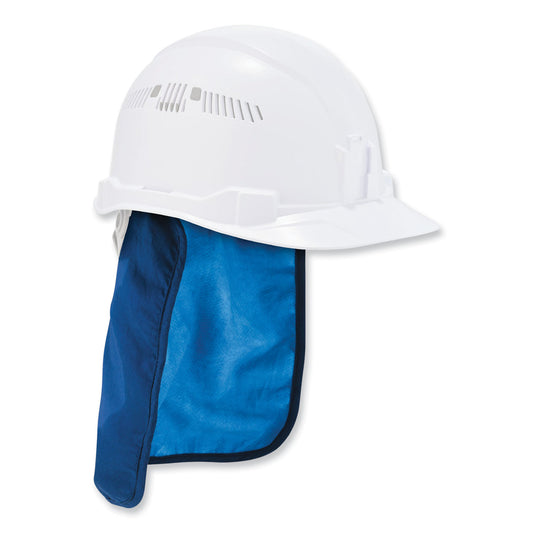 ergodyne Chill-Its 6717CT Cooling Hard Hat Pad and Neck Shade - PVA, 12.5 x 9.75, Blue (12596)