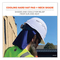 ergodyne Chill-Its 6717CT Cooling Hard Hat Pad and Neck Shade - PVA, 12.5 x 9.75, Blue (12596)