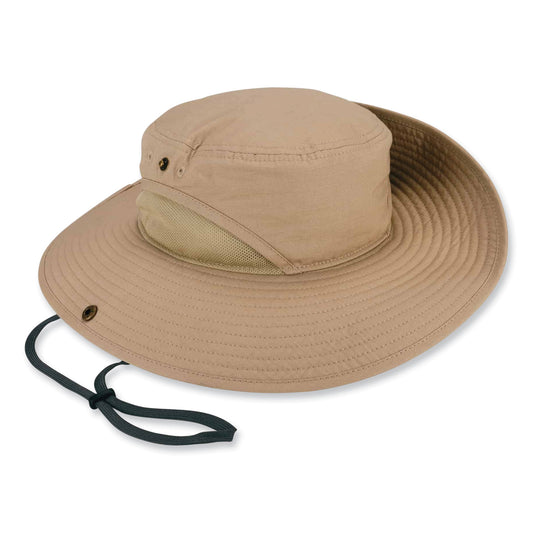 ergodyne Chill-Its 8936 Lightweight Mesh Paneling Ranger Hat, Small/Medium, Khaki (12598)