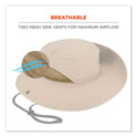 ergodyne Chill-Its 8936 Lightweight Mesh Paneling Ranger Hat, Small/Medium, Khaki (12598)