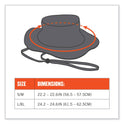 ergodyne Chill-Its 8936 Lightweight Mesh Paneling Ranger Hat, Small/Medium, Khaki (12598)