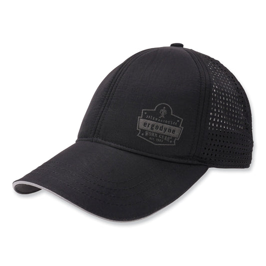 ergodyne Chill-Its 8937 Performance Cooling Baseball Hat, One Size Fits Most, Black (12604)